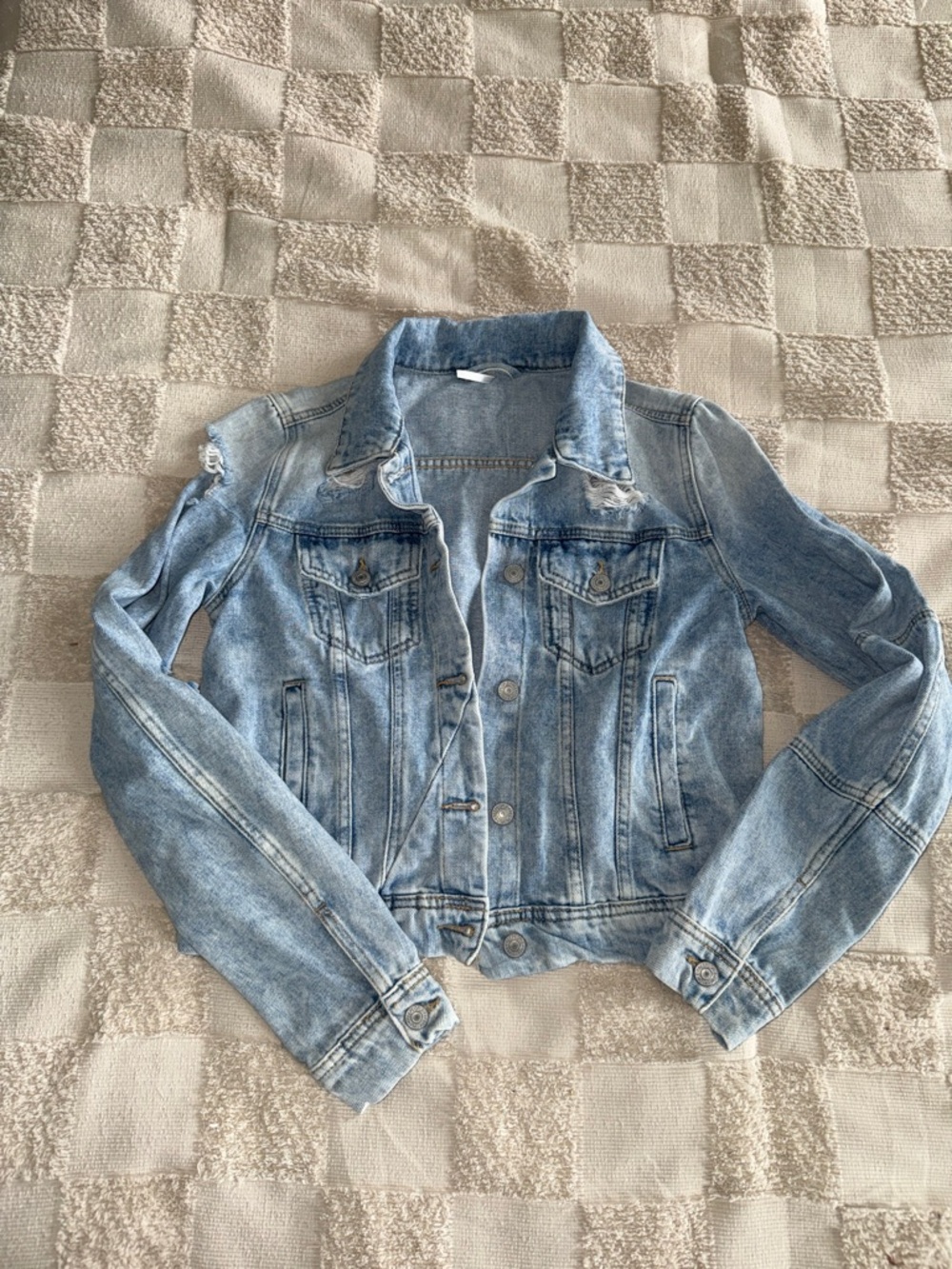 Free People‎ "Rumors" trucker jacket style XS Oversized - Picture 1 of 4